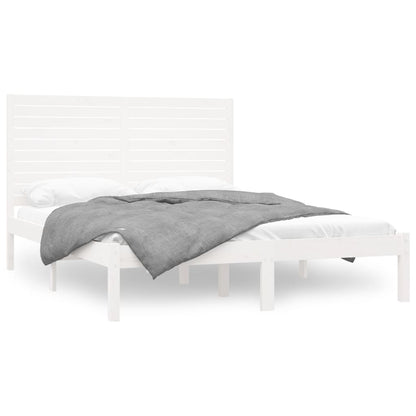 Giroletto Bianco in Legno Massello 160x200 cm | homemem39