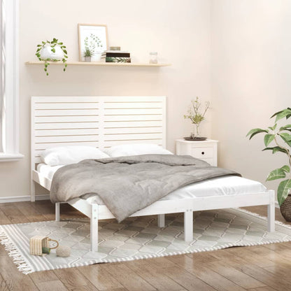Giroletto Bianco in Legno Massello 160x200 cm | homemem39