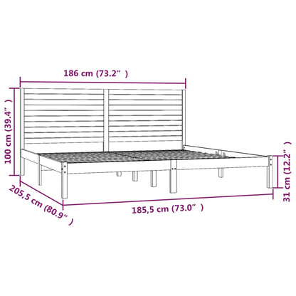 Giroletto in Legno Massello 180x200 cm Super King | homemem39