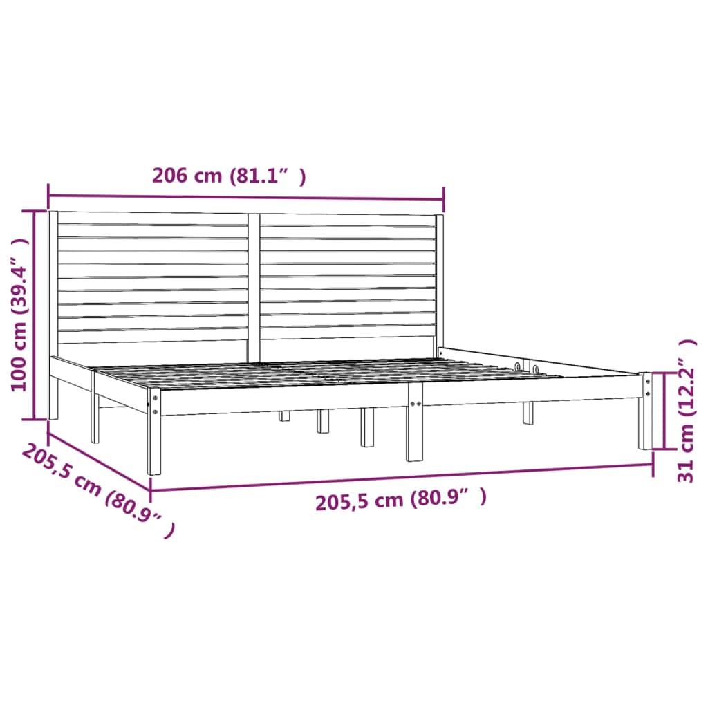 Giroletto in Legno Massello 200x200 cm | homemem39