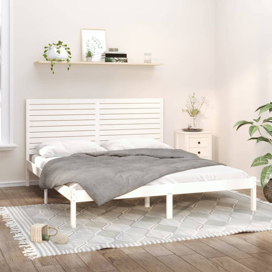 Giroletto Bianco in Legno Massello 200x200 cm | homemem39