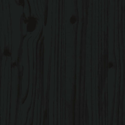 Giroletto Nero in Legno Massello 140x190 cm | homemem39