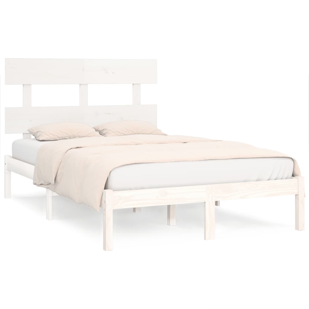 Giroletto Bianco in Legno Massello 160x200 cm | homemem39