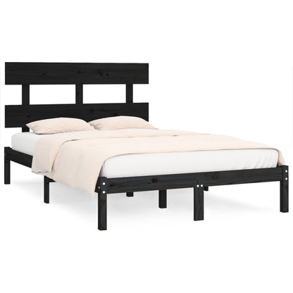 Giroletto Nero in Legno Massello 200x200 cm | homemem39