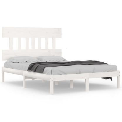 Giroletto Bianco in Legno Massello 140x190 cm | homemem39