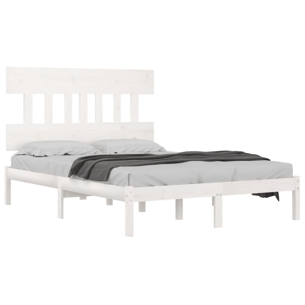 Giroletto Bianco in Legno Massello 140x190 cm | homemem39
