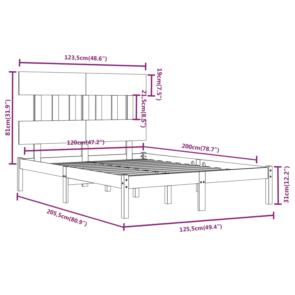 Giroletto in Legno Massello 120x200 cm | homemem39