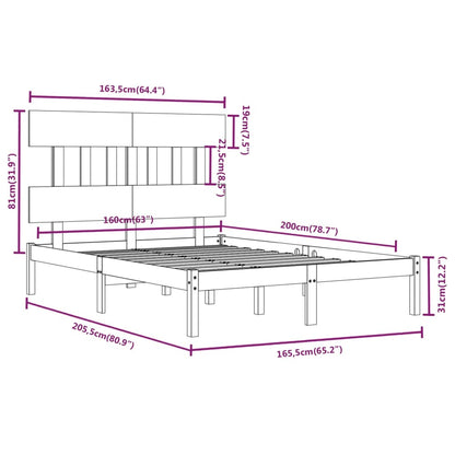 Giroletto in Legno Massello 160x200 cm | homemem39