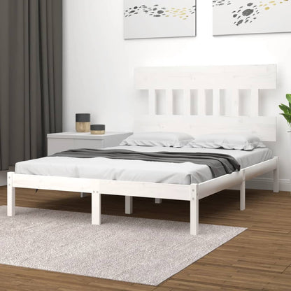 Giroletto Bianco in Legno Massello 160x200 cm | homemem39