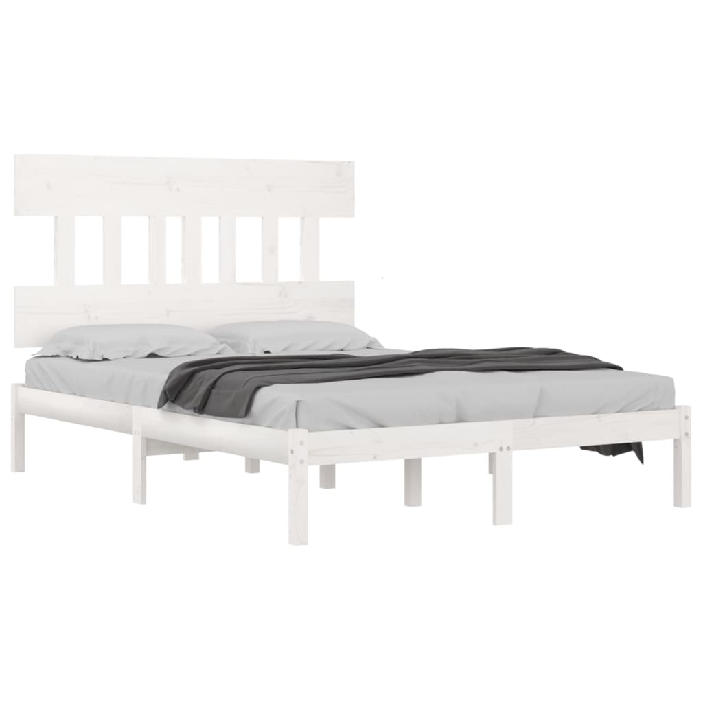 Giroletto Bianco in Legno Massello 200x200 cm | homemem39
