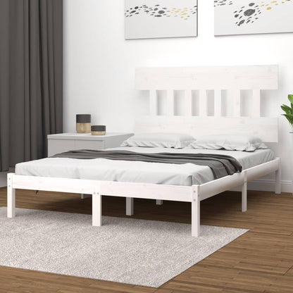 Giroletto Bianco in Legno Massello 200x200 cm | homemem39