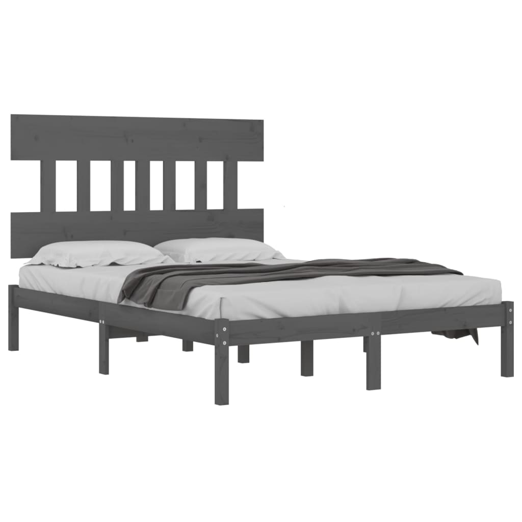 Giroletto Grigio in Legno Massello 200x200 cm | homemem39