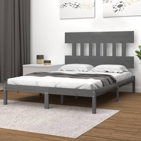 Giroletto Grigio in Legno Massello 200x200 cm | homemem39