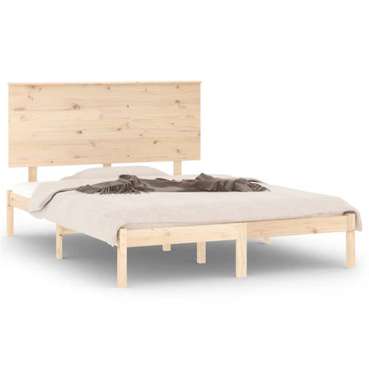 Letto senza Materasso 140x190 cm in Legno Massello di Pino