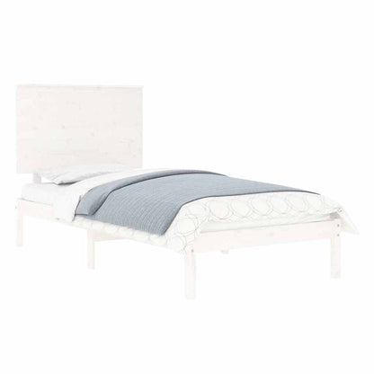 Giroletto senza Materasso Bianco 100x200 cm Legno Massello Pino | homemem39