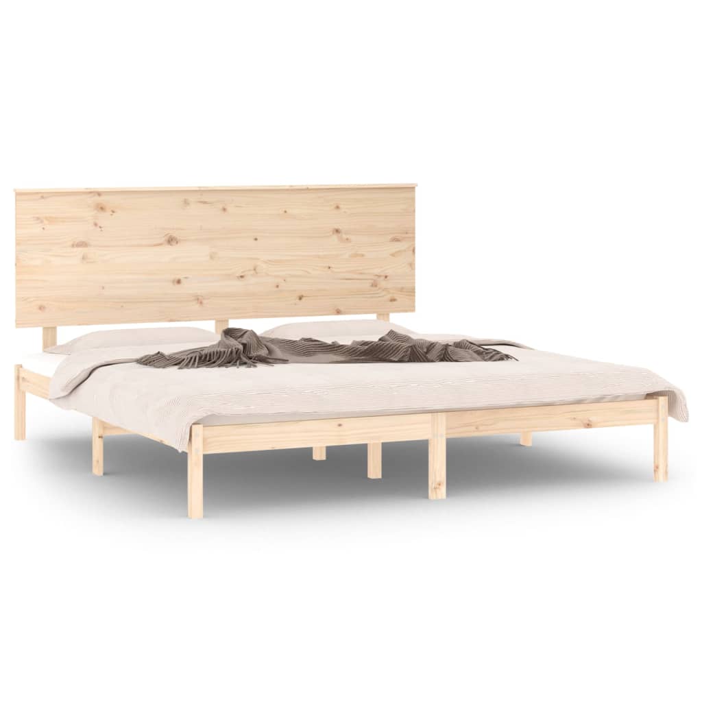 Giroletto senza Materasso 200x200 cm in Legno Massello di Pino | homemem39
