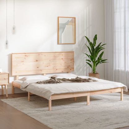 Giroletto senza Materasso 200x200 cm in Legno Massello di Pino | homemem39