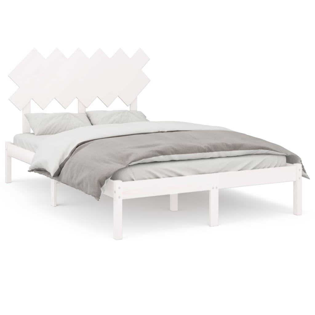 Giroletto Bianco 135x190 cm Double in legno Massello | homemem39