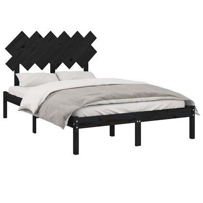 Giroletto Nero 135x190 cm Double in legno Massello | homemem39