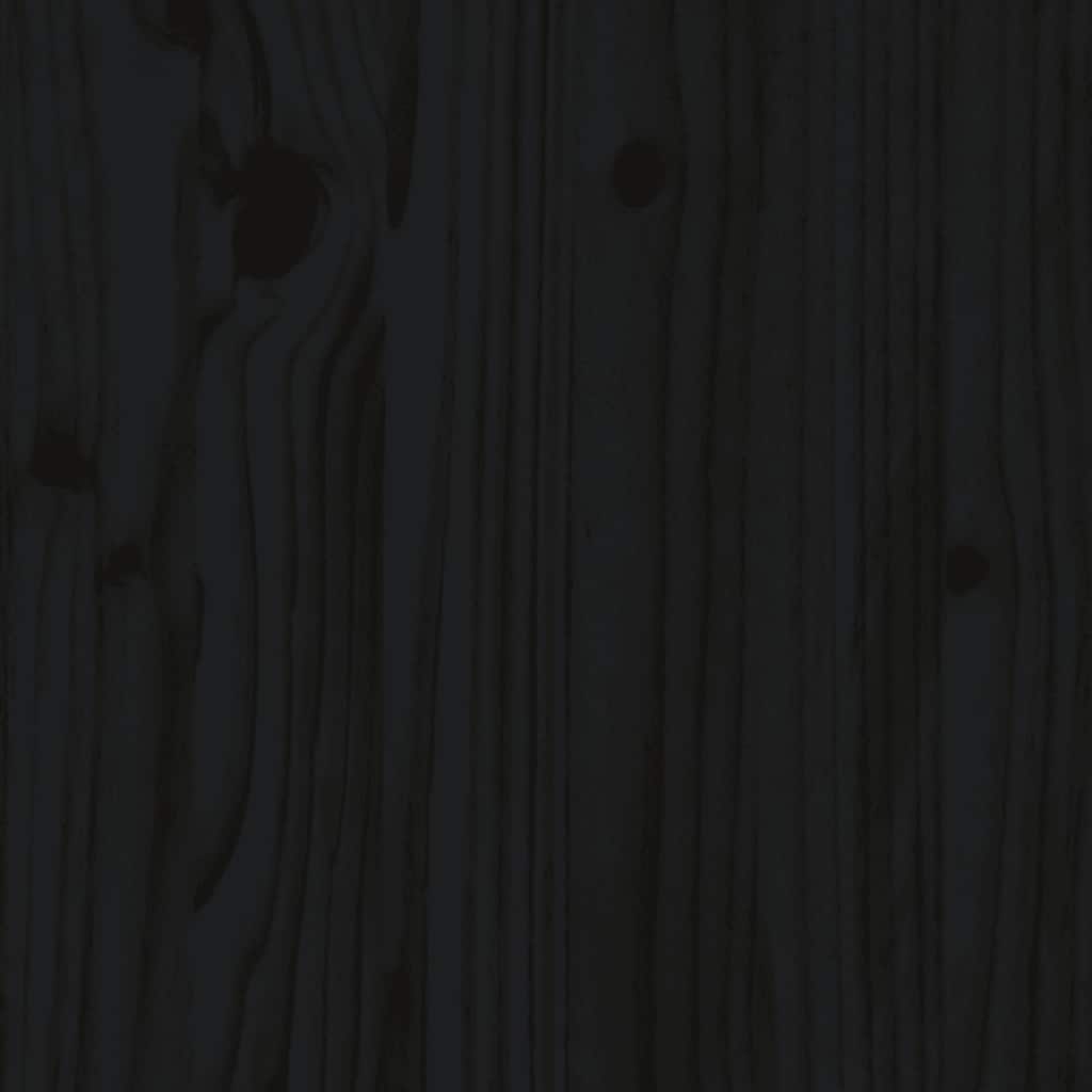 Giroletto Nero 135x190 cm Double in legno Massello | homemem39