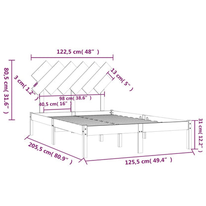 Giroletto 120x200 cm in Legno Massello | homemem39