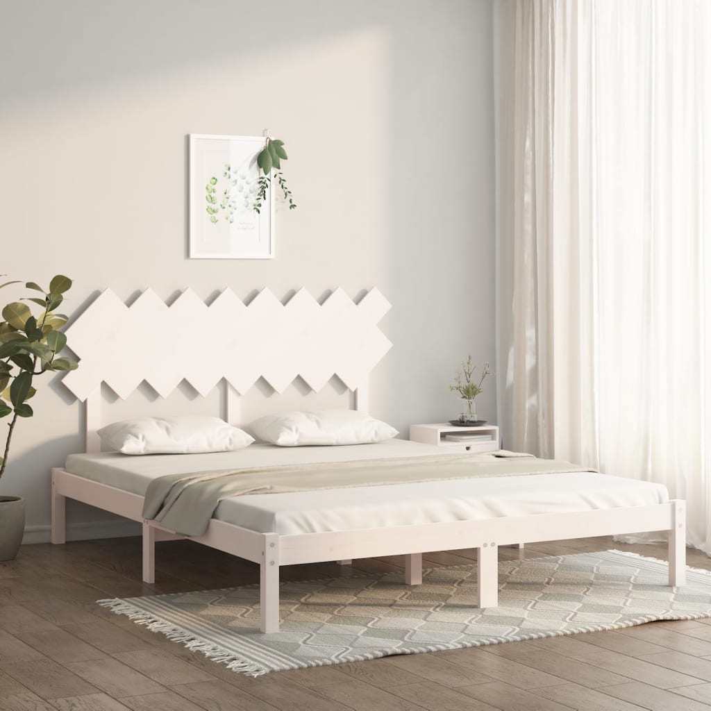 Giroletto Bianco 160x200 cm in Legno Massello | homemem39