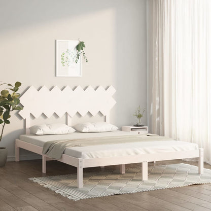 Giroletto Bianco 160x200 cm in Legno Massello | homemem39