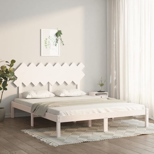 Giroletto Bianco 160x200 cm in Legno Massello | homemem39