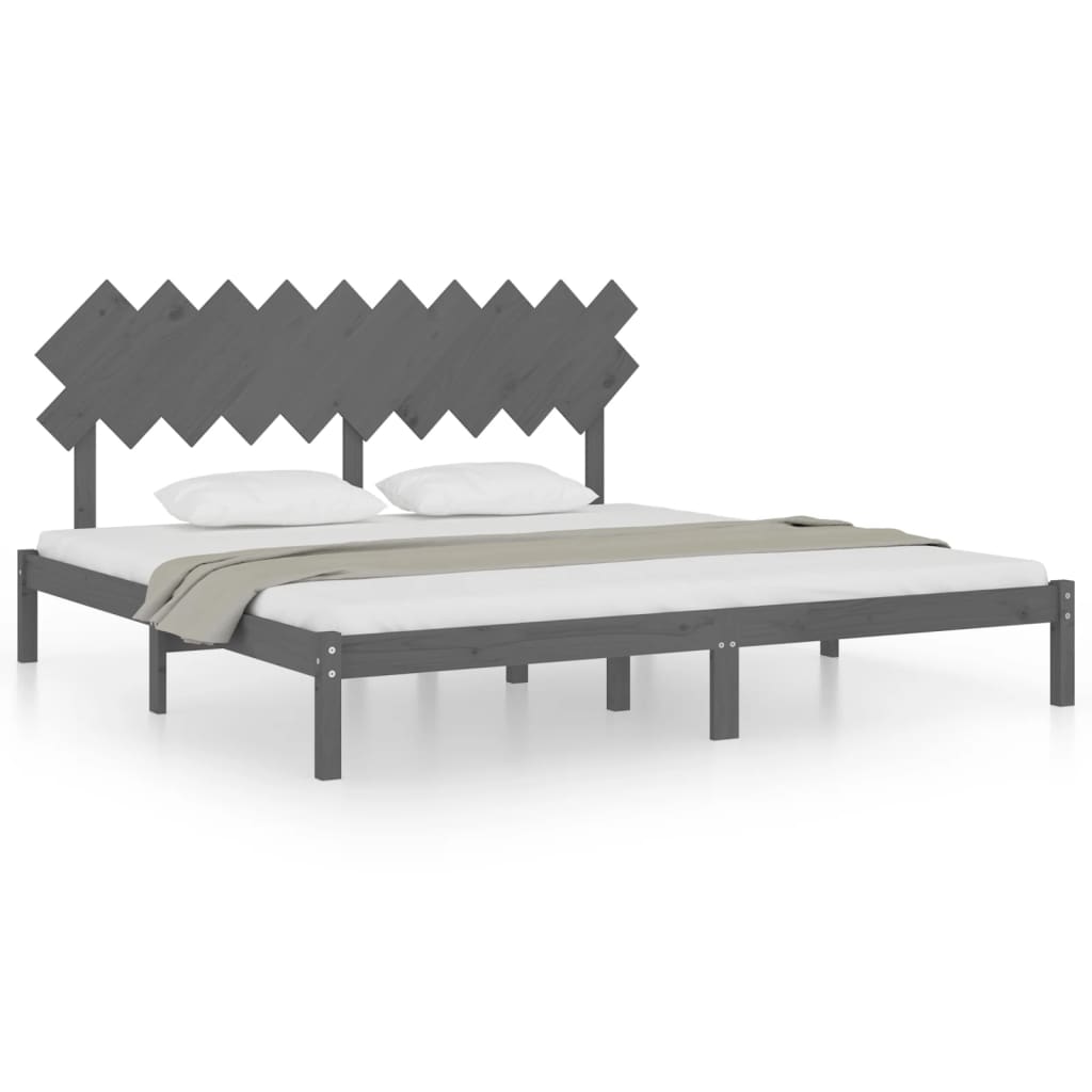 Giroletto Grigio 200x200 cm in Legno Massello | homemem39