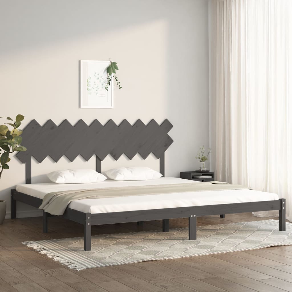 Giroletto Grigio 200x200 cm in Legno Massello | homemem39