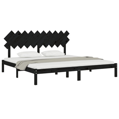 Giroletto Nero 200x200 cm in Legno Massello | homemem39