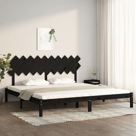Giroletto Nero 200x200 cm in Legno Massello | homemem39