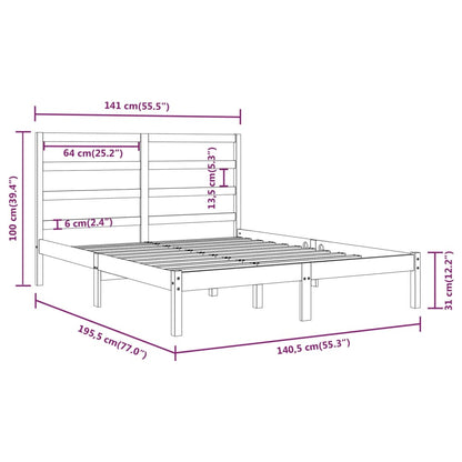 Giroletto in Legno Massello 135x190 cm Double | homemem39