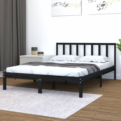 Giroletto Nero Massello Pino 150x200cm King Size | homemem39