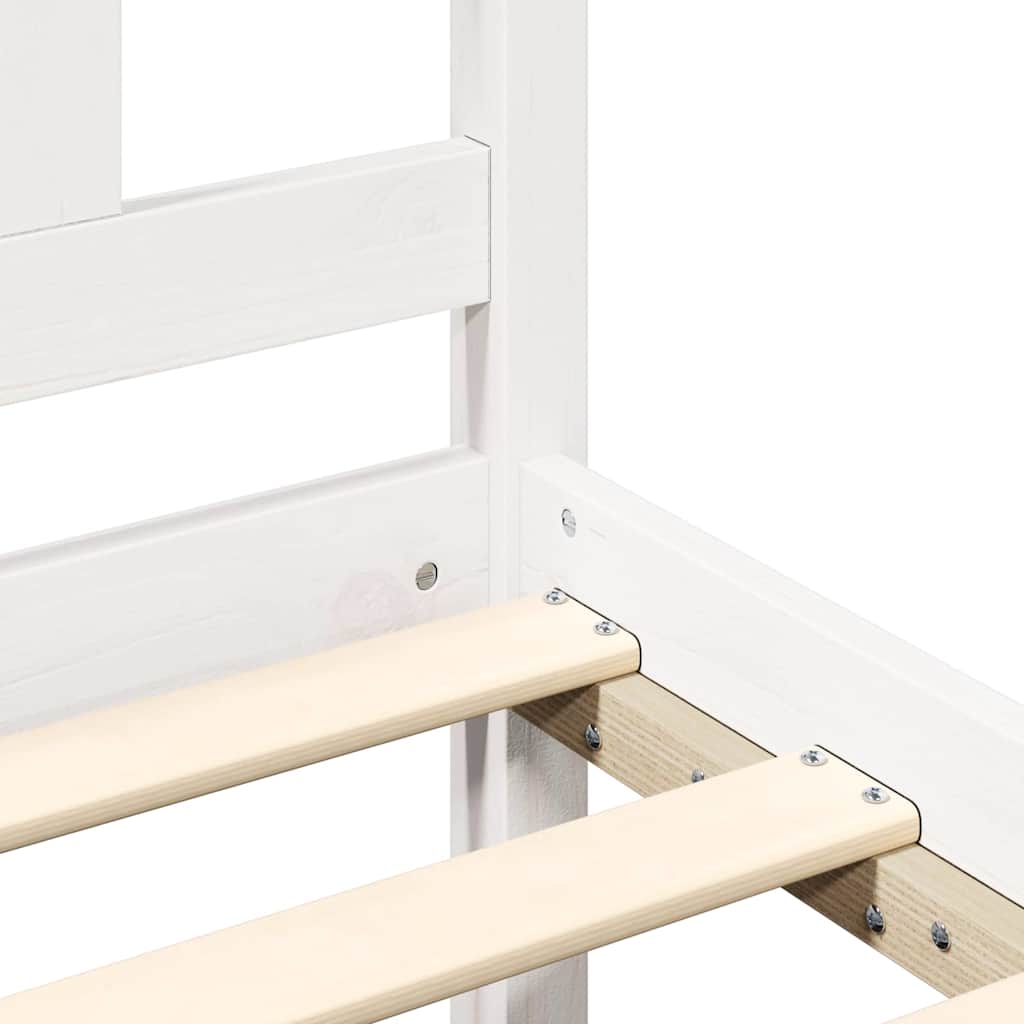 Giroletto Bianco in Legno Massello 120x190 cm Small Double