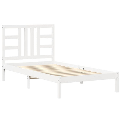 Giroletto Bianco in Legno Massello 100x200 cm | homemem39