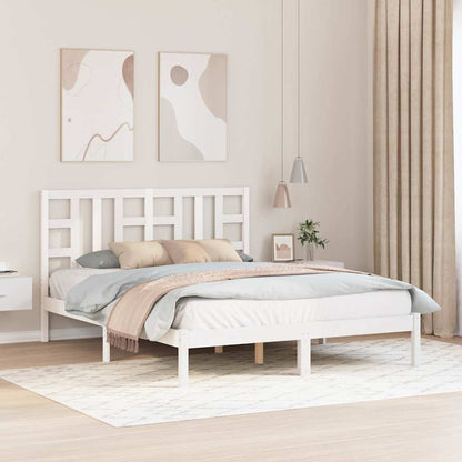 Giroletto Bianco in Legno Massello 150x200 cm King Size