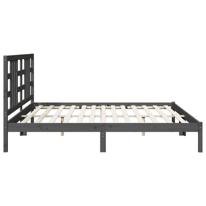 Giroletto Grigio in Legno Massello 200x200 cm | homemem39