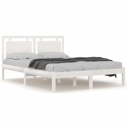 Giroletto Bianco in Legno Massello 160x200 cm | homemem39