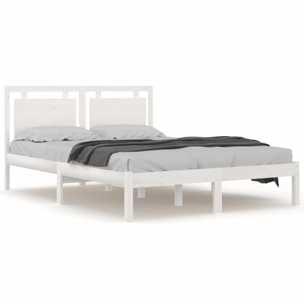 Giroletto Bianco in Legno Massello 200x200 cm | homemem39