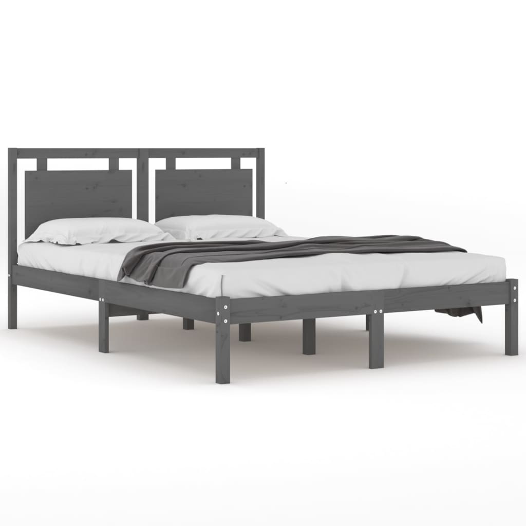 Giroletto Grigio in Legno Massello 200x200 cm | homemem39