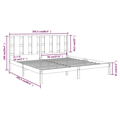 Giroletto ambra in Legno Massello di Pino 200x200 cm | homemem39