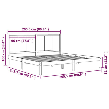 Giroletto ambra in Legno Massello di Pino 200x200 cm | homemem39