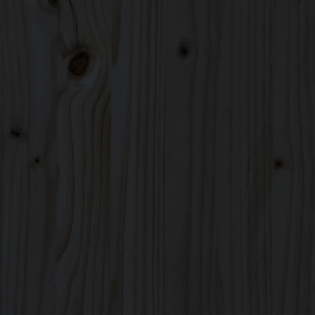 Giroletto Nero in Legno Massello 140x190 cm | homemem39