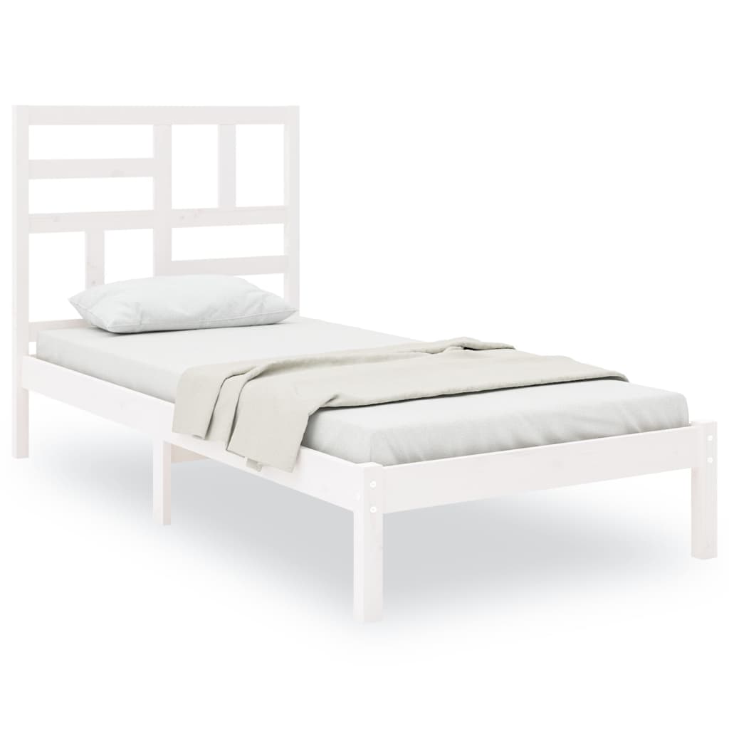 Giroletto Bianco in Legno Massello 90x200 cm | homemem39
