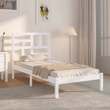 Giroletto Bianco in Legno Massello 90x200 cm | homemem39