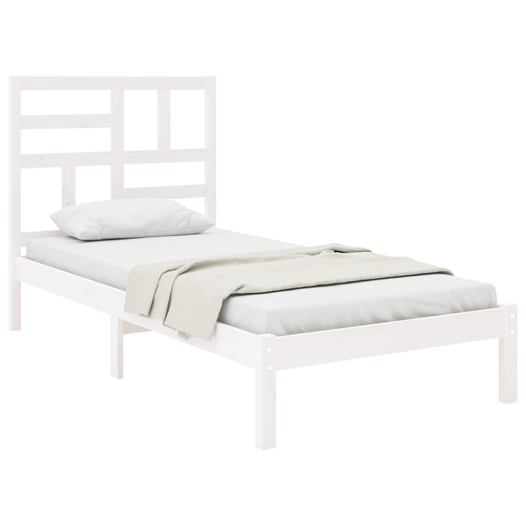 Giroletto Bianco in Legno Massello 100x200 cm | homemem39