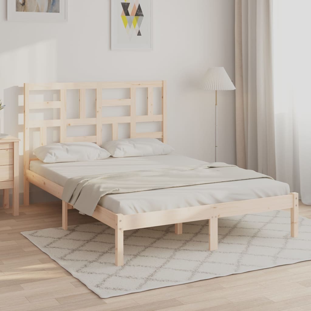Giroletto senza Materasso Ambrato in Legno Massello 140x200 cm | homemem39