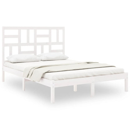 Giroletto Bianco in Legno Massello 160x200 cm | homemem39