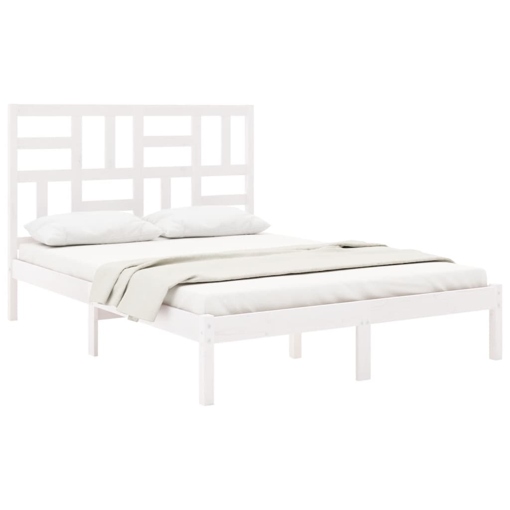 Giroletto Bianco in Legno Massello 160x200 cm | homemem39